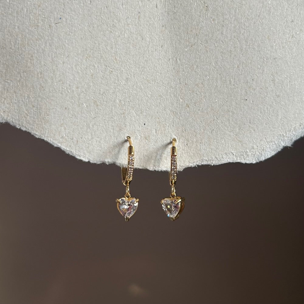 Heart Drop Earrings