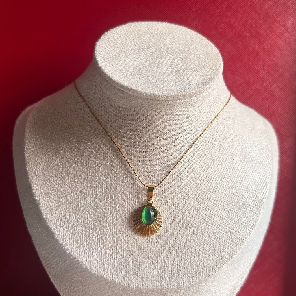 Faye Necklace with earrings